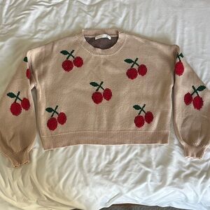 Altar’d State Cherry Sweater